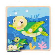 Load image into Gallery viewer, Hand Grab Board Puzzle Wooden Toys For Children Cartoon Animal Fruit Wood Jigsaw Kids Baby Early Educational Toy Hot Sell