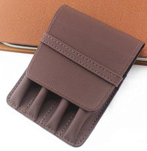 Load image into Gallery viewer, Pencil Case Handmade Leather Pen Case Pencil Bag Vintage Pouch for 4 Pen Cute Stationary