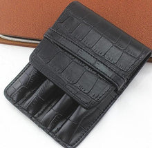 Load image into Gallery viewer, Pencil Case Handmade Leather Pen Case Pencil Bag Vintage Pouch for 4 Pen Cute Stationary