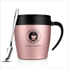 Load image into Gallery viewer, Handle Coffee Mug Stainless Steel Thermos Cups Vacuum Flask thermo Water Bottle Adult Bussiness Men Tea Portable Thermocup 330ML