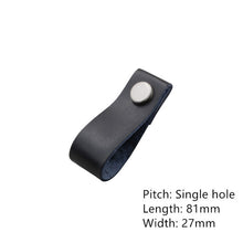 Load image into Gallery viewer, Doorknob Handmade Leather Pull Handle Minimalist Door Cupboard Drawer Kitchen Cabinet Dresser Knobs Furniture Hardware