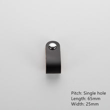 Load image into Gallery viewer, Doorknob Handmade Leather Pull Handle Minimalist Door Cupboard Drawer Kitchen Cabinet Dresser Knobs Furniture Hardware