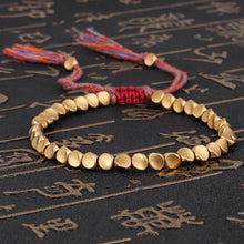 Load image into Gallery viewer, Handmade Tibetan Buddhist Bracelets On Hand Braided Copper Beads Lucky Rope Bracelet & Bangles For Women Men Dropshiping