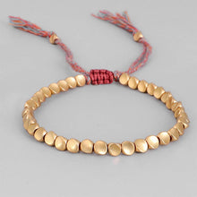 Load image into Gallery viewer, Handmade Tibetan Buddhist Bracelets On Hand Braided Copper Beads Lucky Rope Bracelet & Bangles For Women Men Dropshiping