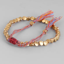 Load image into Gallery viewer, Handmade Tibetan Buddhist Bracelets On Hand Braided Copper Beads Lucky Rope Bracelet & Bangles For Women Men Dropshiping