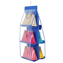 Load image into Gallery viewer, Hanging Handbag Organizer for Wardrobe Closet Transparent Storage Bag Door Wall Clear Sundry Shoe Bag with Hanger Pouch