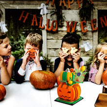 Load image into Gallery viewer, Happy Halloween Pumpkin Lighting Hut Bricks Sets Creative Pumpkin Ghosts Party House Model Building Block Kids Boys Toys Gifts