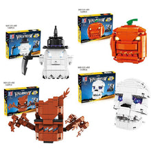 Load image into Gallery viewer, Happy Halloween Pumpkin Lighting Hut Bricks Sets Creative Pumpkin Ghosts Party House Model Building Block Kids Boys Toys Gifts