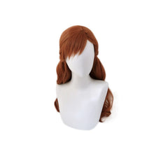 Load image into Gallery viewer, Anna Cosplay Wig Princess Braid Wigs Hair Long Brown Wave Cosplay Costume Halloween Heat Resistant Synthetic Wig + Wig Cap