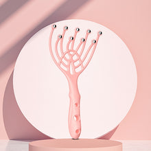 Load image into Gallery viewer, Head Massager Scalp Neck Comb Roller Five Finger 9 Claws Steel Ball Hand Held Relax Spa Hair Care For Hair Growth Stress Relief