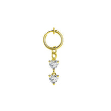 Load image into Gallery viewer, Heart shaped fake belly button ring belly button butterfly clip