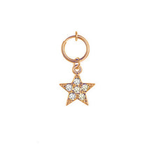 Load image into Gallery viewer, Heart shaped fake belly button ring belly button butterfly clip