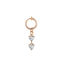 Load image into Gallery viewer, Heart shaped fake belly button ring belly button butterfly clip