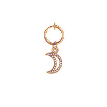 Load image into Gallery viewer, Heart shaped fake belly button ring belly button butterfly clip