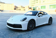 Load image into Gallery viewer, 1:24 Porsche 911 Carrera 4S (992) sports car white simulation alloy car model crafts decoration collection toy tools gift