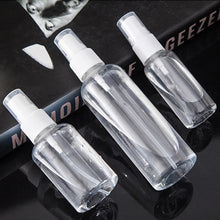 Load image into Gallery viewer, Refillable Bottles Travel Transparent Plastic Perfume Atomizer Empty Small Spray Bottle 30/50/100ml Toxic Free Safe Dropship