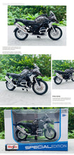Load image into Gallery viewer, 1:18 NEW BMW R1200GS Silvardo original authorized simulation alloy motorcycle model toy car Collect gifts