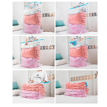 Load image into Gallery viewer, High Capacity Vacuum Bag Package Compressed Organizer for Quilts Clothes Transparent Space Saving Seal Bags Foldable Storage Bag
