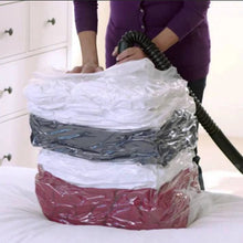 Load image into Gallery viewer, High Capacity Vacuum Bag Package Compressed Organizer for Quilts Clothes Transparent Space Saving Seal Bags Foldable Storage Bag