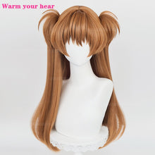 Load image into Gallery viewer, 68cm Long Asuka Langley Soryu Cosplay Anime EVA Long Two Color Styling Heat Resistant Hair Party Wig + a wig cap