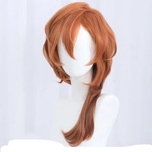 Load image into Gallery viewer, High Quality Anime Bungo Stray Dogs Chuya Nakahara Chuuya Cosplay Wig Orange Heat Resistant Synthetic Hair Wigs