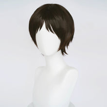Load image into Gallery viewer, High Quality Anime Cosplay Shinji Ikari Wig Cosplay Wigs Ikari Short Brown Black Heat Resistant Hair Wig + a wig cap