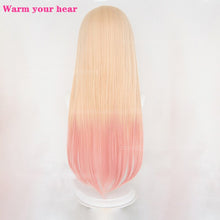 Load image into Gallery viewer, High Quality Anime My Dress-Up Darling Marin Kitagawa Cosplay Wigs Long Pink Gradient Heat Resistant Hair Party Wig + a wig cap