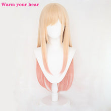 Load image into Gallery viewer, High Quality Anime My Dress-Up Darling Marin Kitagawa Cosplay Wigs Long Pink Gradient Heat Resistant Hair Party Wig + a wig cap