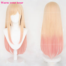 Load image into Gallery viewer, High Quality Anime My Dress-Up Darling Marin Kitagawa Cosplay Wigs Long Pink Gradient Heat Resistant Hair Party Wig + a wig cap