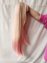 Load image into Gallery viewer, High Quality Anime My Dress-Up Darling Marin Kitagawa Cosplay Wigs Long Pink Gradient Heat Resistant Hair Party Wig + a wig cap