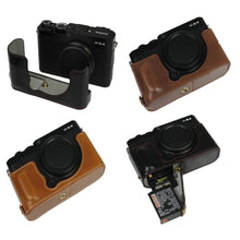 Load image into Gallery viewer, High Quality Camera Bag PU Leather Half Body Set Cover For Fujifilm FUJI X-E4 XE4 Bottom Case With Battery Opening