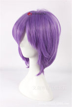 Load image into Gallery viewer, High Quality Kuroko's Basketball Murasakibara Atsushi Cosplay Wig Short Purple Hair Cosplay Costume Wigs + Wig Cap