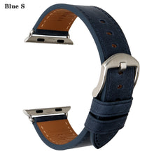 Load image into Gallery viewer, Leather Strap For Apple Watch Band 45mm 41mm 42mm 38mm 44mm 40mm Series 7 6 SE 5 4 3 iWatch Watchband