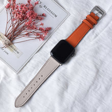 Load image into Gallery viewer, Leather loop Band for iWatch 40mm 44mm Sports Strap band for Apple watch 42mm 38mm Series 3 4 5 6 SE 7 41MM 45MM