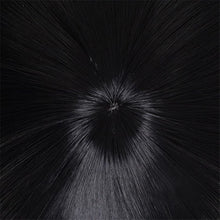 Load image into Gallery viewer, Himeno Cosplay Wig With Eyes Patch Anime Chainsaw Man Cosplay 30cm Black Short Hair Wig Heat Resistant Wig + a wig cap
