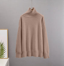 Load image into Gallery viewer, Hirsionsan Chic Turtle Neck Autumn Winter Sweater Women Soft Warm Basic Knitted Pullover 12 Colors Loose Casual Female Jumper