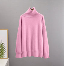 Load image into Gallery viewer, Hirsionsan Chic Turtle Neck Autumn Winter Sweater Women Soft Warm Basic Knitted Pullover 12 Colors Loose Casual Female Jumper