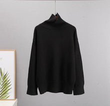 Load image into Gallery viewer, Hirsionsan Chic Turtle Neck Autumn Winter Sweater Women Soft Warm Basic Knitted Pullover 12 Colors Loose Casual Female Jumper