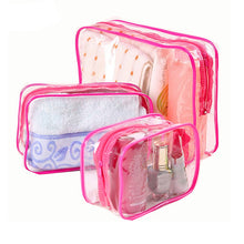 Load image into Gallery viewer, Home Travel Transparent Makeup Bag Toiletries Bag Bath Supplies Storage Bag Waterproof Travel Cosmetic Bag Wash Beauty Kit