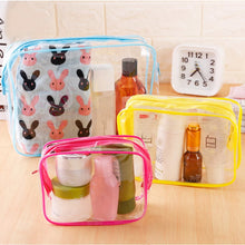 Load image into Gallery viewer, Home Travel Transparent Makeup Bag Toiletries Bag Bath Supplies Storage Bag Waterproof Travel Cosmetic Bag Wash Beauty Kit