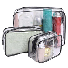 Load image into Gallery viewer, Home Travel Transparent Makeup Bag Toiletries Bag Bath Supplies Storage Bag Waterproof Travel Cosmetic Bag Wash Beauty Kit