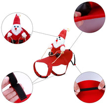 Load image into Gallery viewer, Dog Christmas Toy Pet Clothes Santa Claus Riding A Deer Jacket Coat Pet Christmas Apparel Costumes for Small Large Dog Outfit