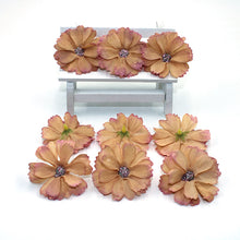 Load image into Gallery viewer, 50 pieces of 4.5 cm daisy flower head mini silk artificial flower decoration home wedding decoration DIY wreath headdress fa