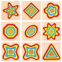 Load image into Gallery viewer, Hot Baby Geometry Cognitive Toys Kindergarten Early Educational Toy Kids 3D Wooden Puzzle Learning Toys for Children