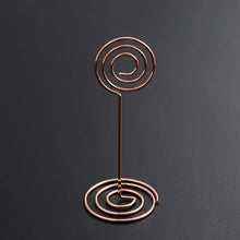 Load image into Gallery viewer, 10/12pcs Photo Holder Stands Table Number Card Holders Place Card Paper Menu Clips Seat Note Stand Ornament For Wedding Banquet