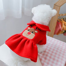 Load image into Gallery viewer, Pet Clothes Dog Coat Warm Christmas Year Festive Christmas Elk Couple Dress Skirt Hoodie Dog Clothes Dog Hoodies Dress