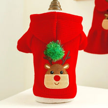 Load image into Gallery viewer, Pet Clothes Dog Coat Warm Christmas Year Festive Christmas Elk Couple Dress Skirt Hoodie Dog Clothes Dog Hoodies Dress