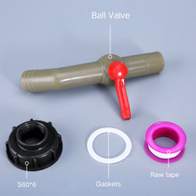 Load image into Gallery viewer, IBC tank adapter water cube valve fittings Garden irrigation connector Easy use Hose Switch Faucets High quality