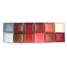 Load image into Gallery viewer, 12 Colors Body Face Oil Paints Professional DIY Painting Oil Art Make Up Use In Face Or Body Makeup Face Paint Palette