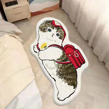 Load image into Gallery viewer, INS Cartoon Cat Carpet Rug Plush Shaggy Fluffy Irregular Bedside Carpet Thicken Floor Mat Doormat Cute Kid Girl Bedroom Decor 러그